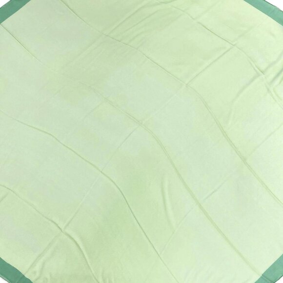Auth HERMES Carre 140 - Light Green Green Scarf - Picture 4 of 7